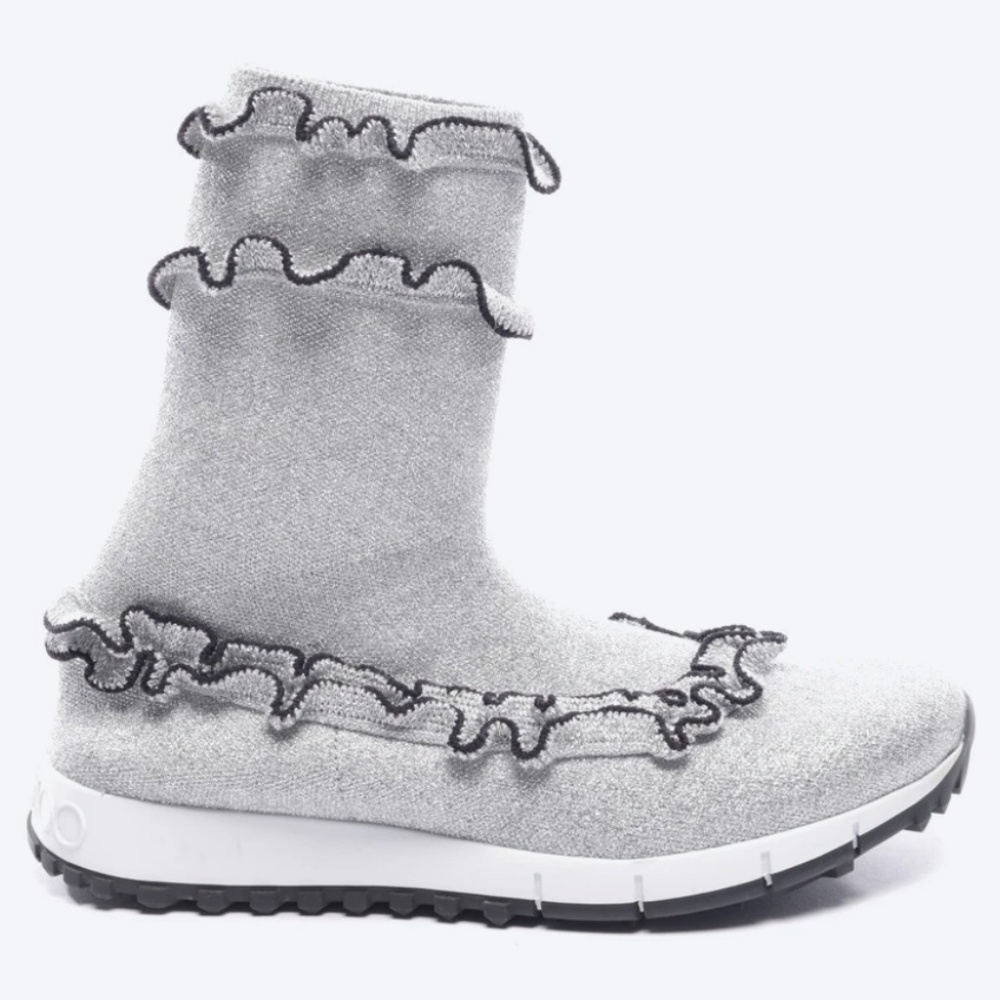 Jimmy Choo Glitter Sock Sneakers